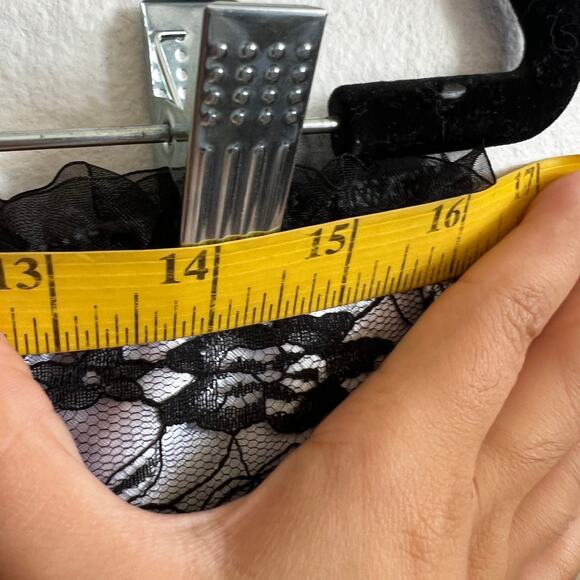 Mesh Lace Up Skirt, Y2K‎ Grunge Fairycore Coquette Clubwear Large Gothic - Picture 5 of 5